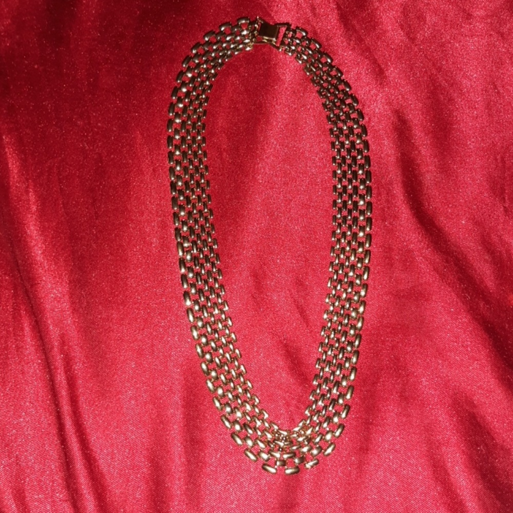 Sterling silver gold plated necklace
